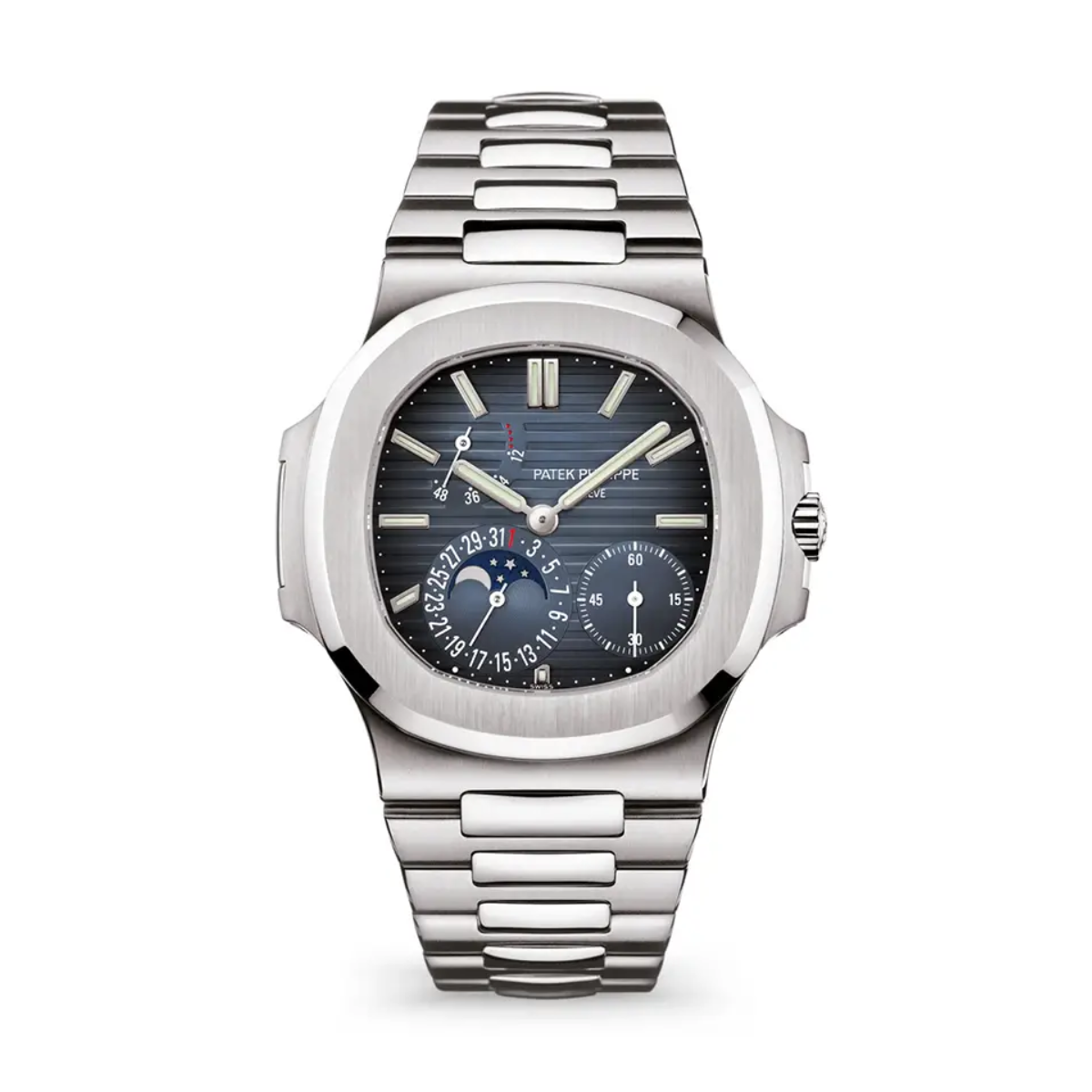 Patek Philippe Nautilus Steel Blue Dial Moon Phase 5712/1A-001